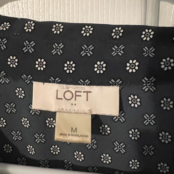 Loft blue long sleeve blouse, long - Picture 2 of 3